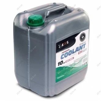 Антифриз GREEN G11 Сoolant <> (зеленый) (Канистра 10) AXXIS AX-2006