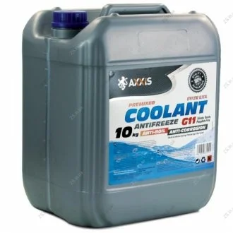 Антифриз BLUE G11 Сoolant <> (синий) (Канистра 10кг)) AXXIS AX-2012