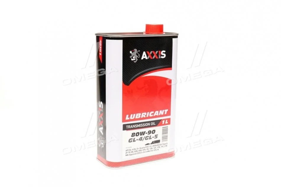 Масло трансмиссии. 80W-90 GL-4/GL-5 (Канистра 1л)) AXXIS AX-2057 (фото 1)