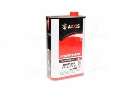 Олія трансмісії. 80W-90 GL-4/GL-5 (Каністра 1л))) AXXIS AX-2057