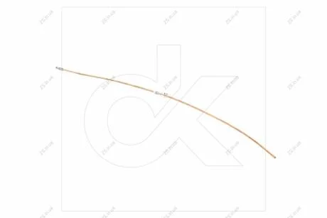 Трубка гальмівна ГАЗ 3302, 2705 (задн.разводка права 890 мм) <> ДК 3302-3506040-51