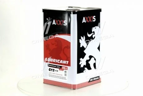 Антифриз <> RED концентрат G12+ (-80C) (Каністра 20л/22,4кг))) AXXIS AX-2087 (фото 1)