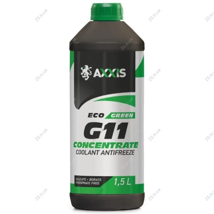 Антифриз концентрат ECO-80C GREEN G11 1,5л <> AXXIS AX-P999-G11Gr ECO1,5 (фото 1)