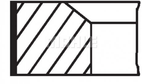 Кільця поршневі RENAULT 80,00 F9Q 1,9TD (Mahle) Knecht/Mahle 021 58 V0 (фото 1)