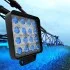 LED Фара рабочая 48W/15 (16x3W/СИНЕГО СВЕТА, квадратный корпус)2680 lm -1151В 28мм (GF-016В03В) JFD JFD-1151В-28 (GF-016В03В) (фото 1)