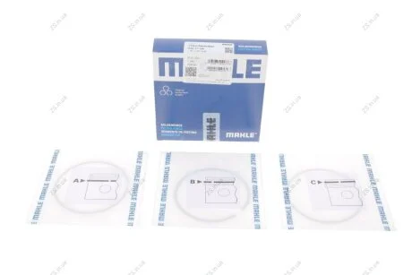 Кольца поршневые VAG 81,01 AVU 1,6 1x1,2x2 (выр-во Mahle) Knecht/Mahle 030 77 N0