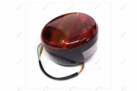 Фонарь задний круглый под лампочку с подсветкой номера <> ДК DK 3702.01
