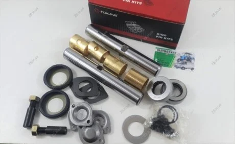 Шкворень в компл. (полный на а/м) ГАЗ 53,3307 (с подшипниками / шариковые, полный на а/м) FLAGMUS 3307-3000100-01 Ш