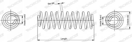 Пружина подв. Renault Grand Scenic передн. OESpectrum (выр-во) Monroe SE2919