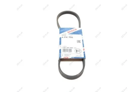 Ремінь п-клинової 4pk706 Bosch 1 987 947 962