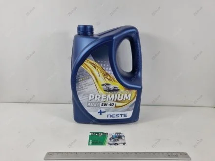 Масло моторн. 5W-40 синтетическое Premium A3/B4 (4л) API SN,SM,SJ/CF NESTE NestePremiumA3/B4 5W40 4L