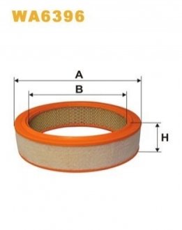 Фільтр повітряний ВАЗ 2101-2107, 2108-09 (карбюратор)/AR214A (вир-во WIX-FILTERS UA) WIX FILTERS WA6396