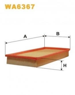 Фільтр повітряний MITSUBISHI CARISMA /AP180 (WIX-FILTERS UA) WIX FILTERS WA6367 (фото 1)