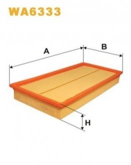 Фільтр повітряний AUDI, VW, SKODA /AP149/1 (WIX-FILTERS UA) WIX FILTERS WA6333