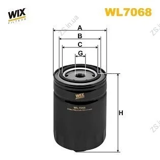 Фильтр масляный двигателя AUDI, VW /OP525 (выр-во WIX-FILTERS UA) WIX FILTERS WL7068