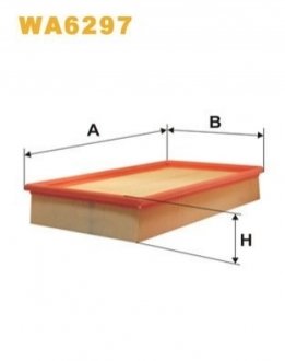 Фільтр повітряний MB 210 /AP118/1 (WIX-FILTERS UA) WIX FILTERS WA6297 (фото 1)