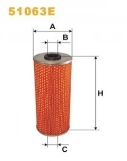 Фильтр масляный двигателя MB /OM513 (выр-во WIX-FILTERS UA) WIX FILTERS 51063E