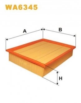 Фільтр повітряний MB VITO /AP158 (WIX-FILTERS UA) WIX FILTERS WA6345