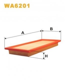 Фільтр повітряний FIAT AP039/ (WIX-FILTERS UA) WIX FILTERS WA6201