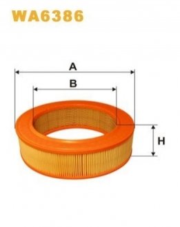 Фільтр повітряний MB /AR204 (WIX-FILTERS UA) WIX FILTERS WA6386