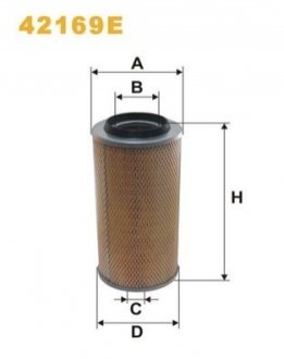 Фільтр повітряний /AM406 (WIX-FILTERS UA) WIX FILTERS 42169E