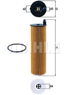 Фільтр масляний MB C, E, 1.8-4.0 d 16- (KNECHT-MAHLE) Knecht/Mahle OX823/6D