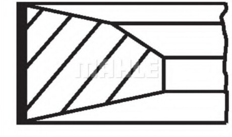 Кільця поршневі MB 83.0 (2/2/2) OM642 (Mahle) Knecht/Mahle 005 23 N0 (фото 1)