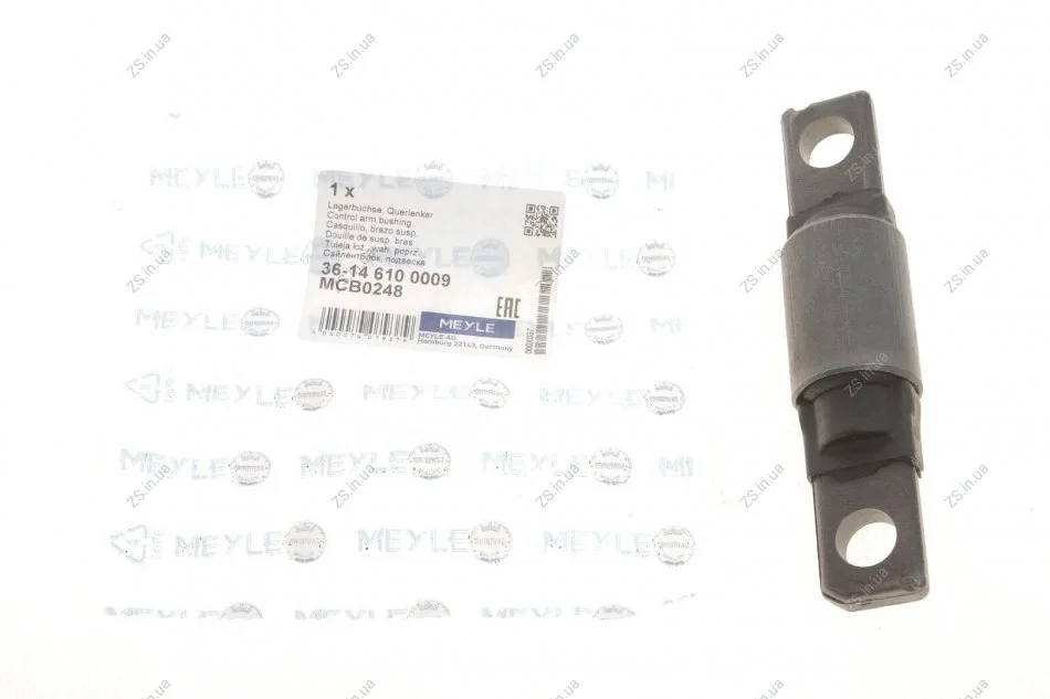 Сайлентблок важеля NISSAN X-TRAIL, QASHQAI, RENAULT KOLEOS 07 перед. міст низ (Вир-во) MEYLE 36-14 610 0009 (фото 1)