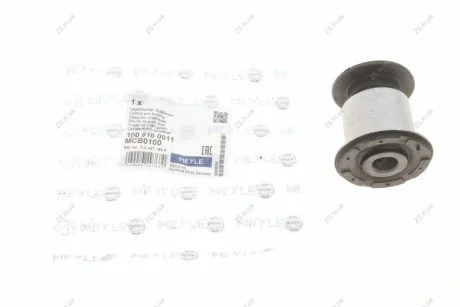 Сайлентблок рычага AUDI Q7, PORSCHE CAYENNE, VW TOUAREG 02 перед. мост низ (Выр-во) MEYLE 100 610 0011