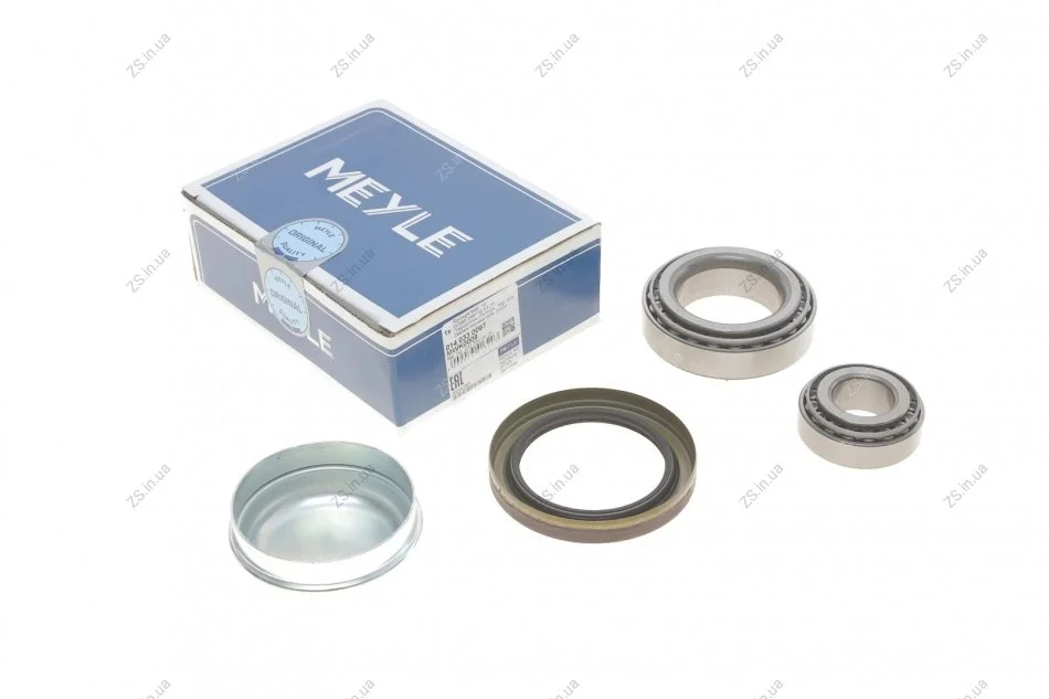 Комплект підшипників призначених для монтажу на маточину, роликові, з елементами монтажу.. MEYLE 014 033 0097 (фото 1)