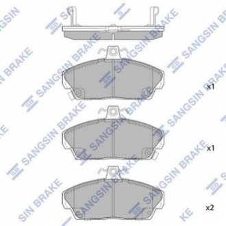 Комплект тормозных колодок из 4 шт. дисков SANGSIN SP1571