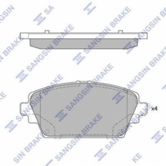 Комплект тормозных колодок из 4 шт. дисков SANGSIN SP1582