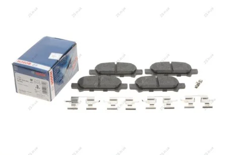Комплект гальмівних колодок з 4 шт. дисків Bosch 0986424650