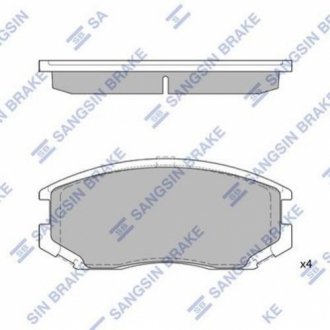 Комплект гальмівних колодок. SANGSIN SP1142A