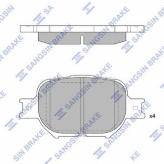 Комплект гальмівних колодок. SANGSIN SP1272