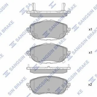 Комплект гальмівних колодок. SANGSIN SP1700