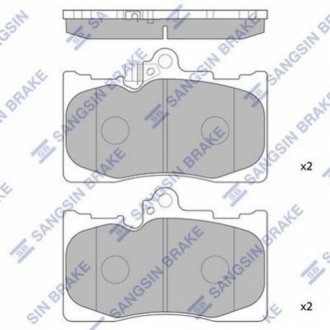Комплект гальмівних колодок - дискові SANGSIN SP2302 (фото 1)