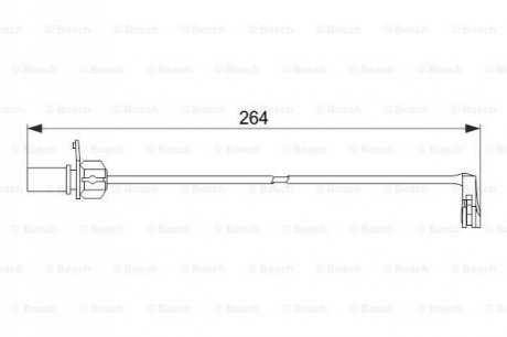 Датчик зношування колодок Bosch 1987474517 (фото 1)