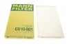 Повітряний фільтр салону MANN-FILTER CU 15001 (фото 1)