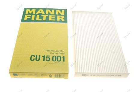 Повітряний фільтр салону MANN-FILTER CU 15001 (фото 1)