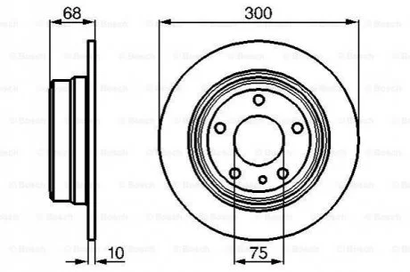Тормозной диск Bosch 0986478323