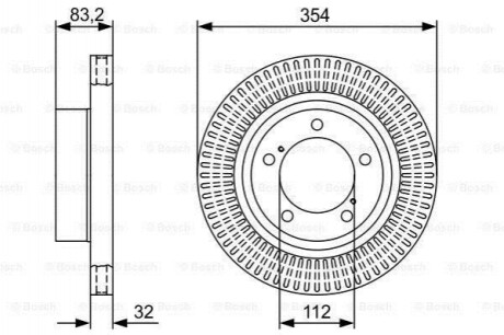 Тормозной диск Bosch 0986479V50