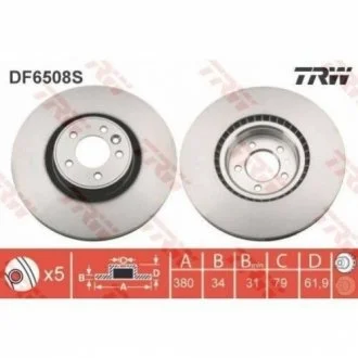 Тормозной диск TRW DF6508S