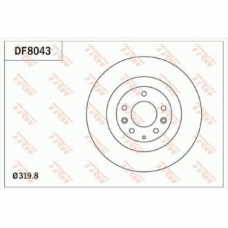 Диск гальмівний TRW DF8043