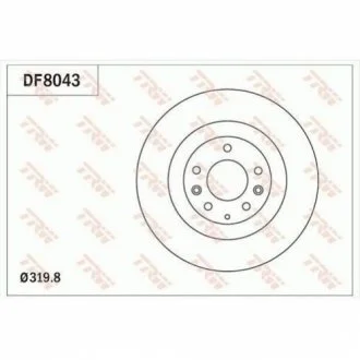 Диск тормозной TRW DF8043
