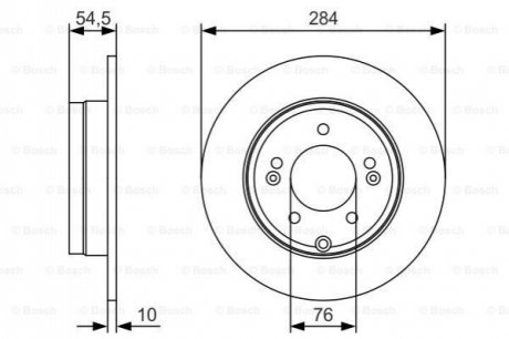 Диск тормозной Bosch 0986479T49