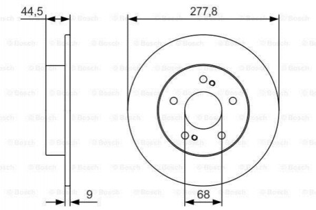 Диск тормозной Bosch 0986479T86