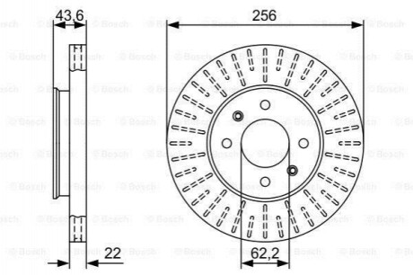 Диск тормозной Bosch 0986479V96