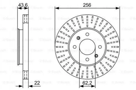 Диск гальмівний Bosch 0986479V96