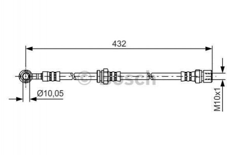 Тормозний шланг Bosch 1987481383